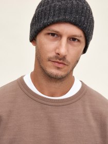 Spanish merino beanie - anthracite