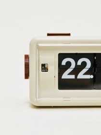 AL30 alarm flip clock - beige