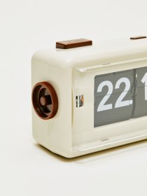 AL30 alarm flip clock - beige