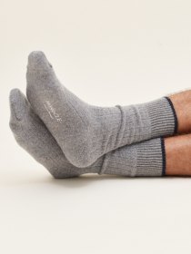 Wool-cashmere socks - grey