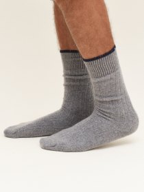 Wool-cashmere socks - grey