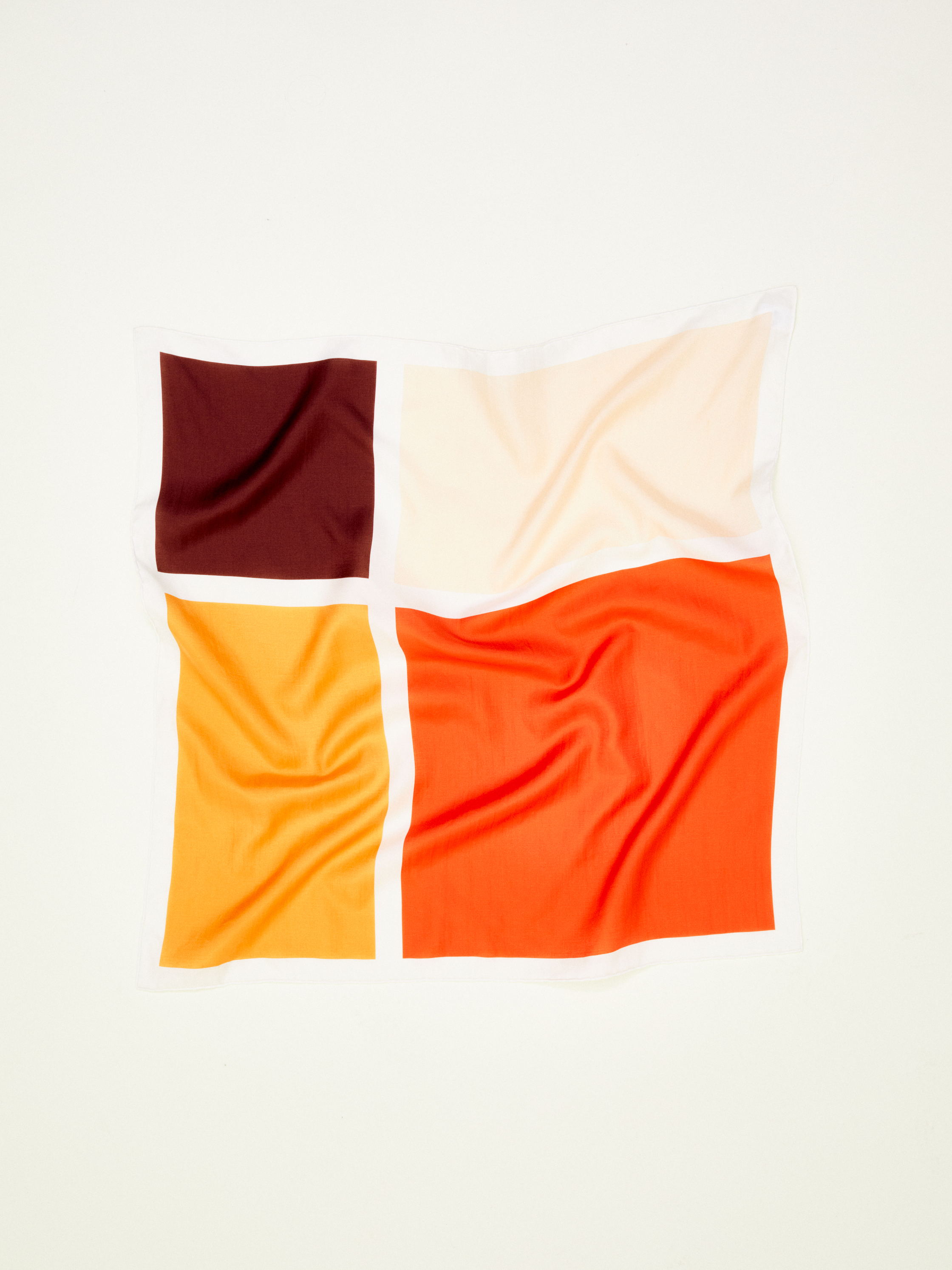 Cotton-silk blend scarf - Small
