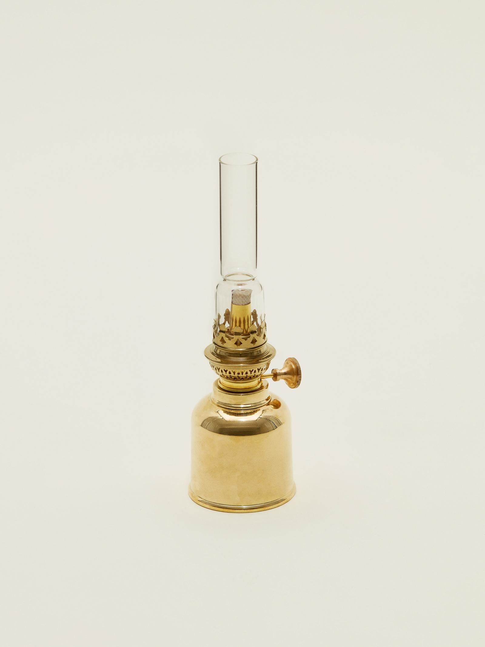 Brass oil lamp