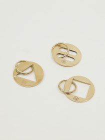 Monocle brass keyrings