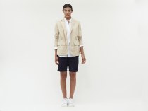 Deconstructed cotton blazer