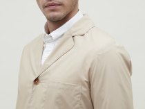 Deconstructed cotton blazer