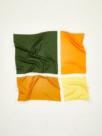 Cotton-silk blend scarf - Large