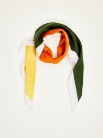 Cotton-silk blend scarf - Large