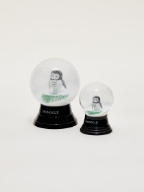 Original Viennese Monochan large snowglobe