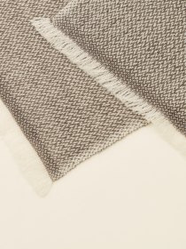 Narrow merino wool scarf
