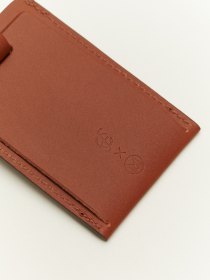 Leather luggage tag