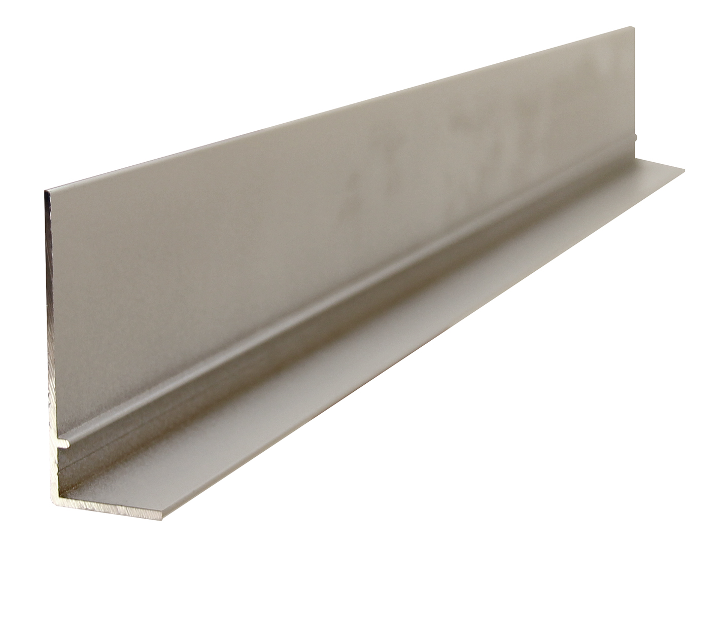 Alu halve muuraansluiter 3000mm wit