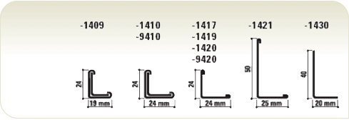 Chicago Metallic Corrosiewerend D1420 Hoeklijn 24x24 mm Wit (40 st/pk)