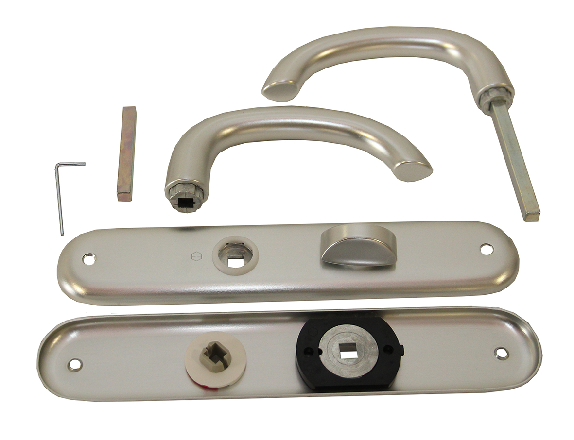 Hoppe set Paris ronde kruk RVS F69 WC (E138z/42)