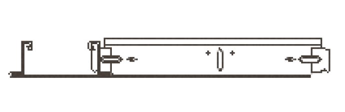 Geipel Bandraster 75mm ongesleufd 3600mm Wit (8 st/pk)