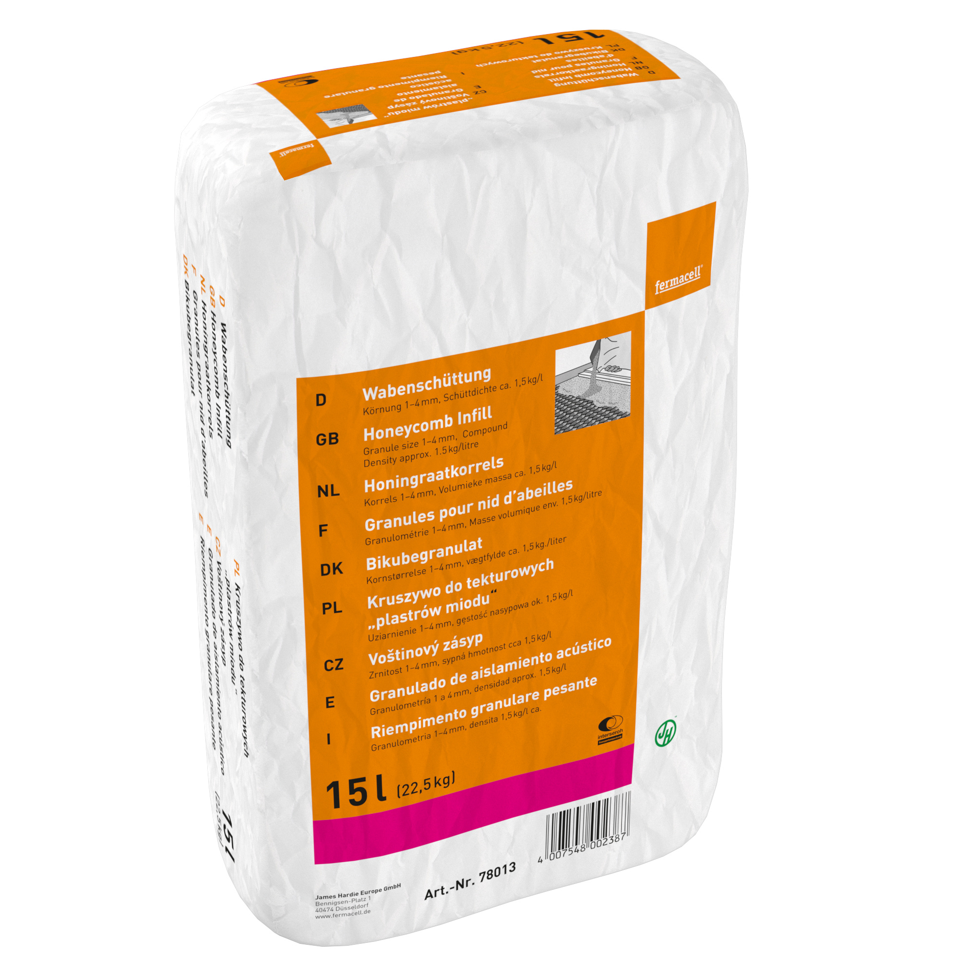 Fermacell Honingraatkorrel (22,5 kilo p/zak)