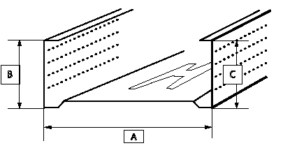 C-75 (s) Metal Stud Profiel 3000 mm (8 st/pk)