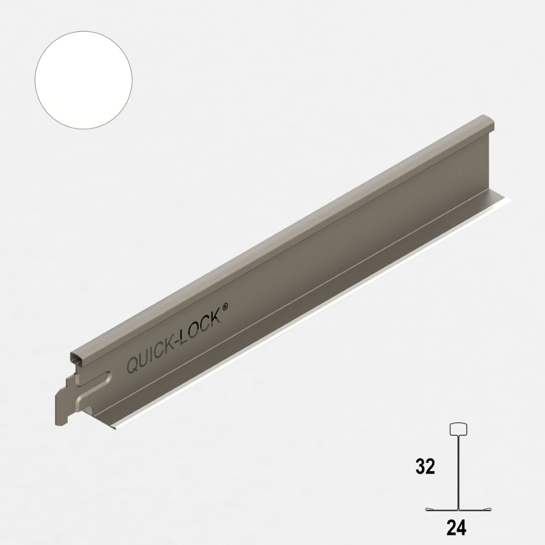 Api Quick-lock tussenprofiel 24/38 HE 1724 mm Sneeuwwit (40 st/pk)