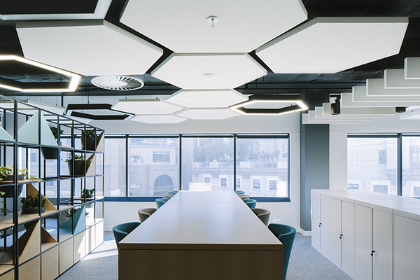 Ecophon Solo Hexagon, White Frost, 1040x1200x40mm 4 st/pk