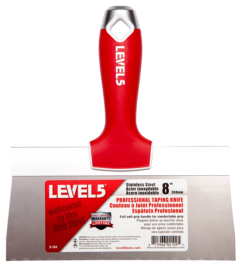 "Level 5 Afstrijkmes (5-137) RVS Soft grip 12""/304 mm"