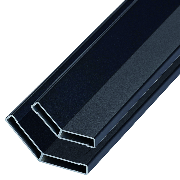 Aluminium plakstrip binnenhoek 135 graden Robuust, kleur Ral nader te bepalen 3000 mm