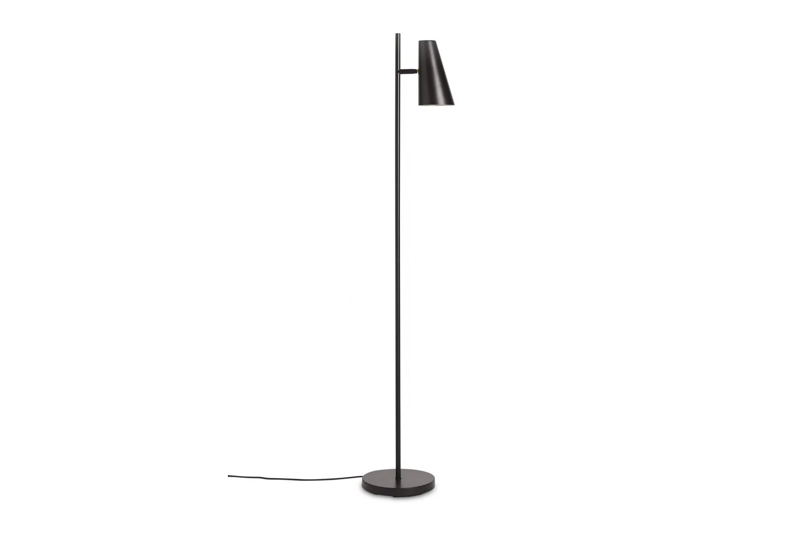 Cono Adjustable Head Floor Lamp, Black / 1
