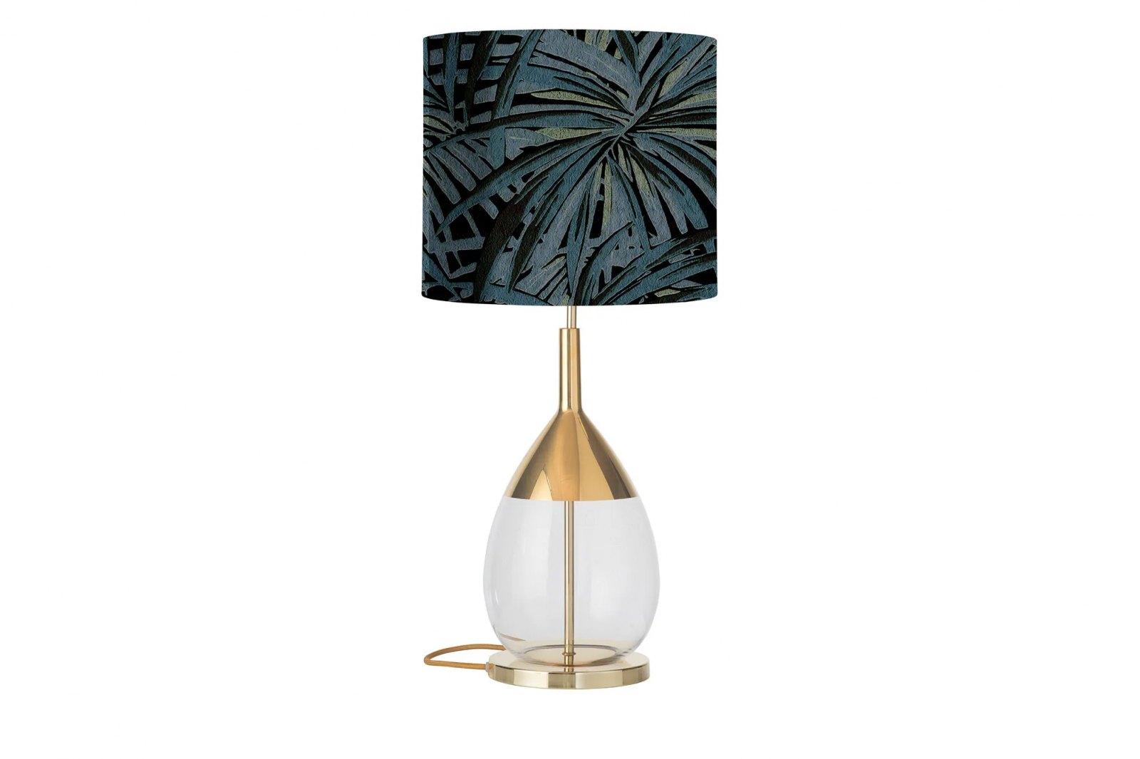 Leaves Lute Table Lamp, Clear Gold / 1