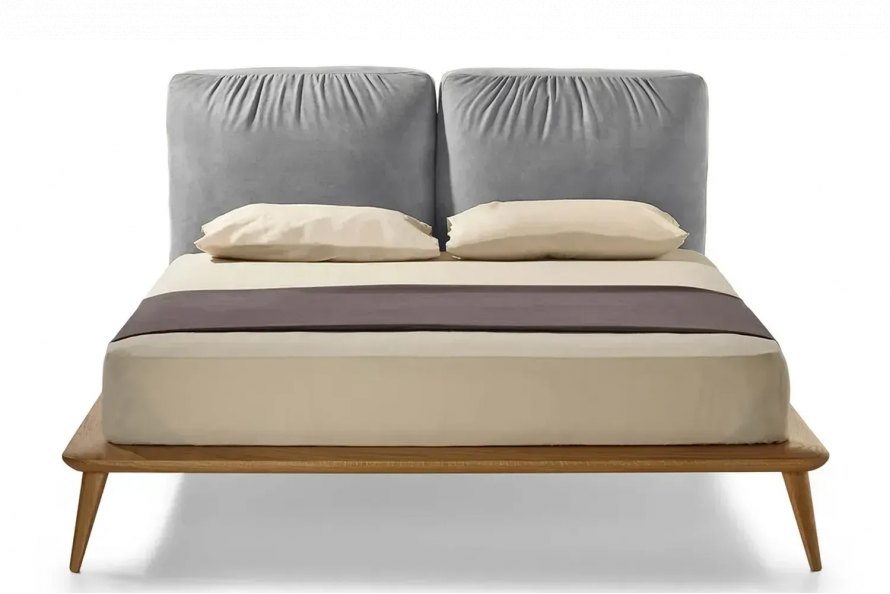 Velvet cushion bed deals frame