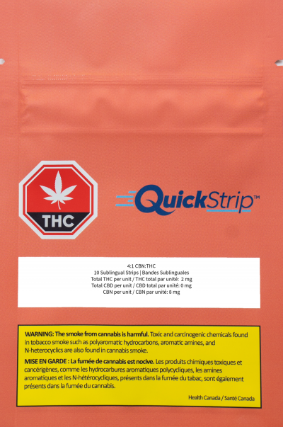 Quick Strip- 4:1 CBN:THC Mint (10pc)