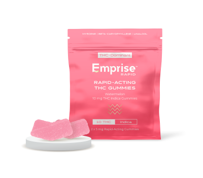 Watermelon 10 mg THC Indica Gummies (2pc)