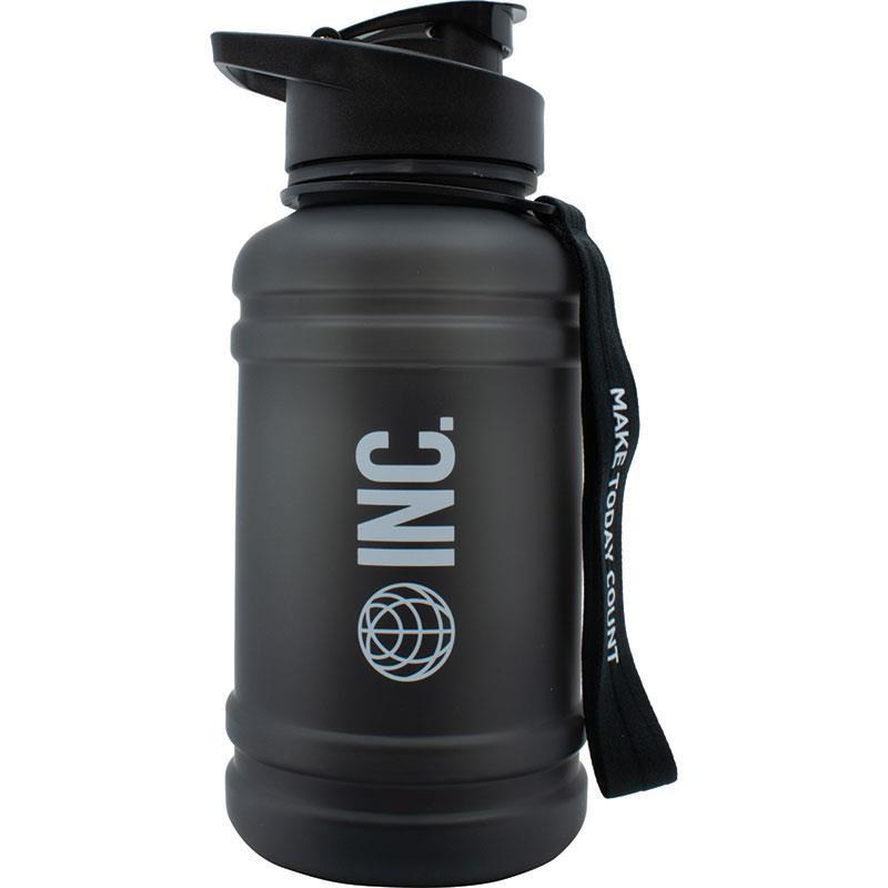 INC Water Bottle 1 Litre Flip Top Matte Black