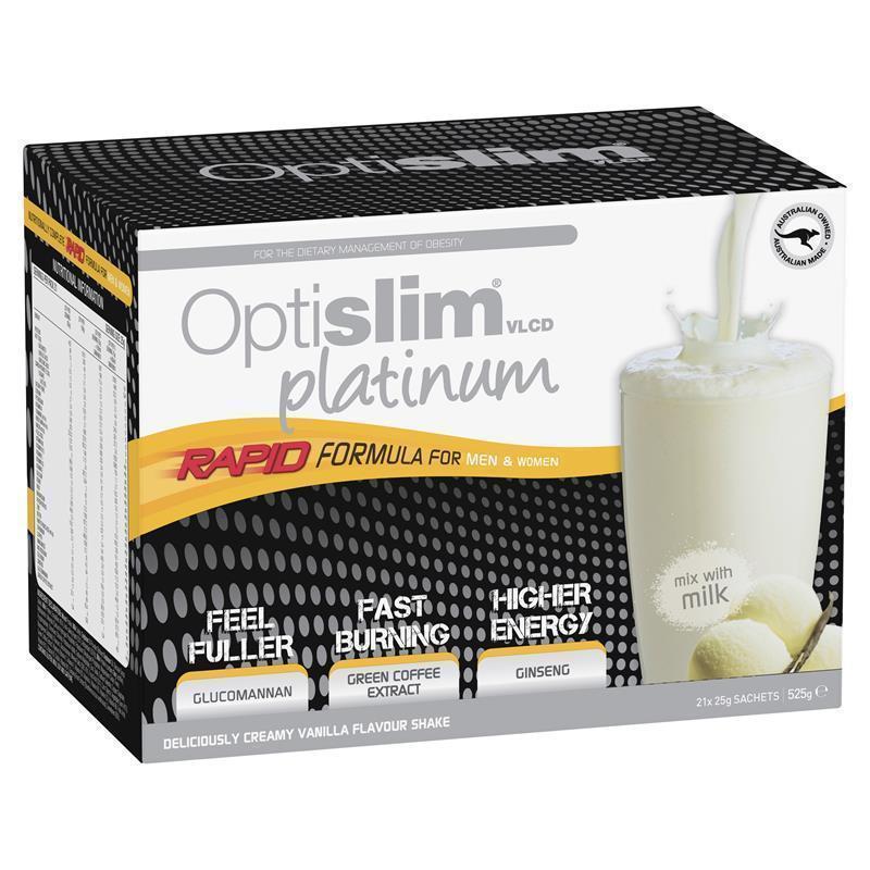 Optislim VLCD Platinum Vanilla Shake 21x25g Sachets