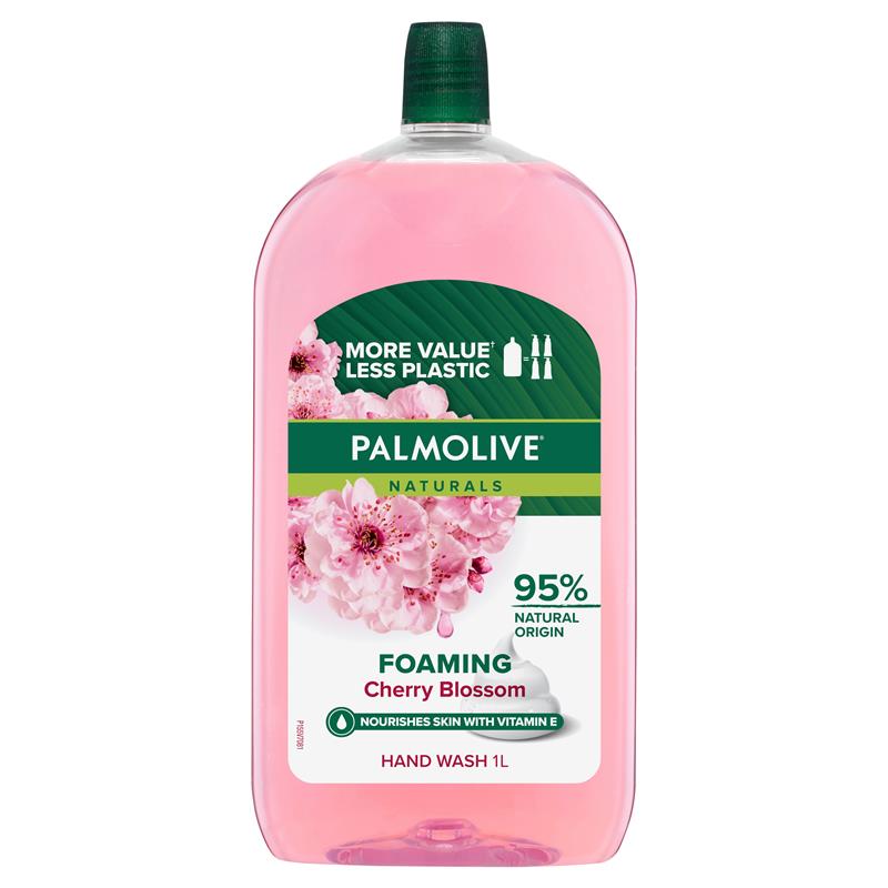 Palmolive Naturals Foaming Hand Wash Refill Cherry Blossom 1L