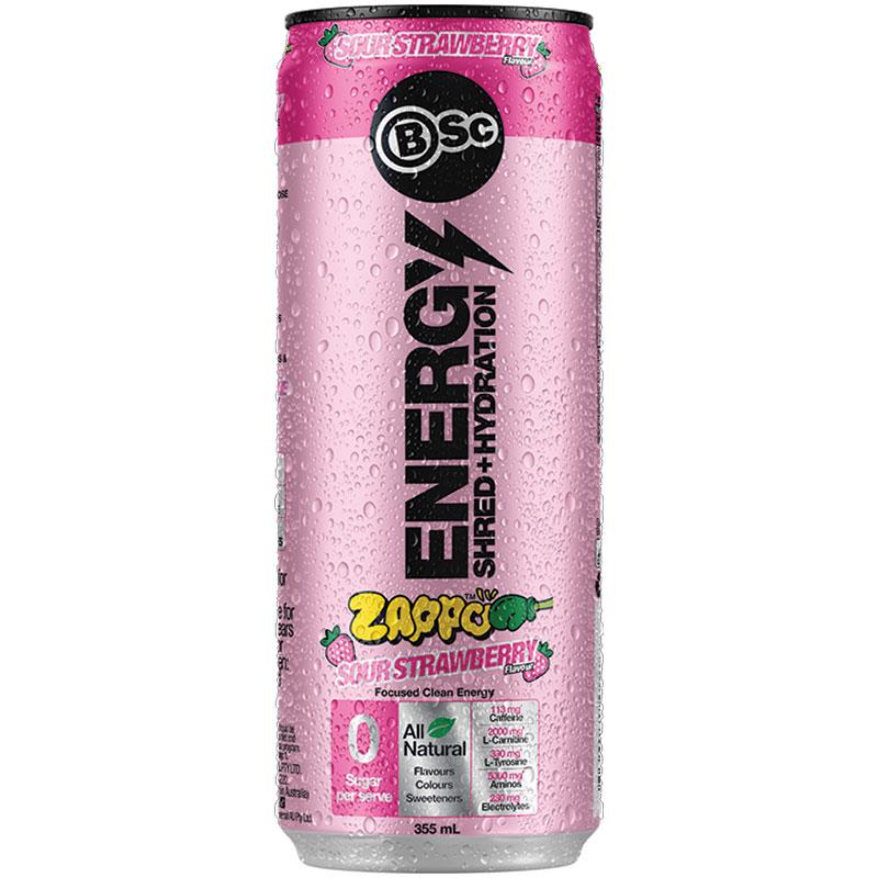 BSc Energy Shred Hydration Zappo Sour Strawberry 355ml