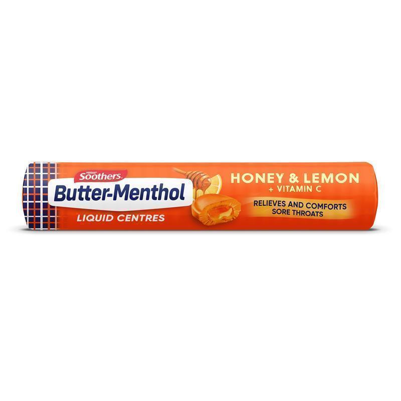 Butter Menthol Liquid Center Honey Lemon 50g Stick