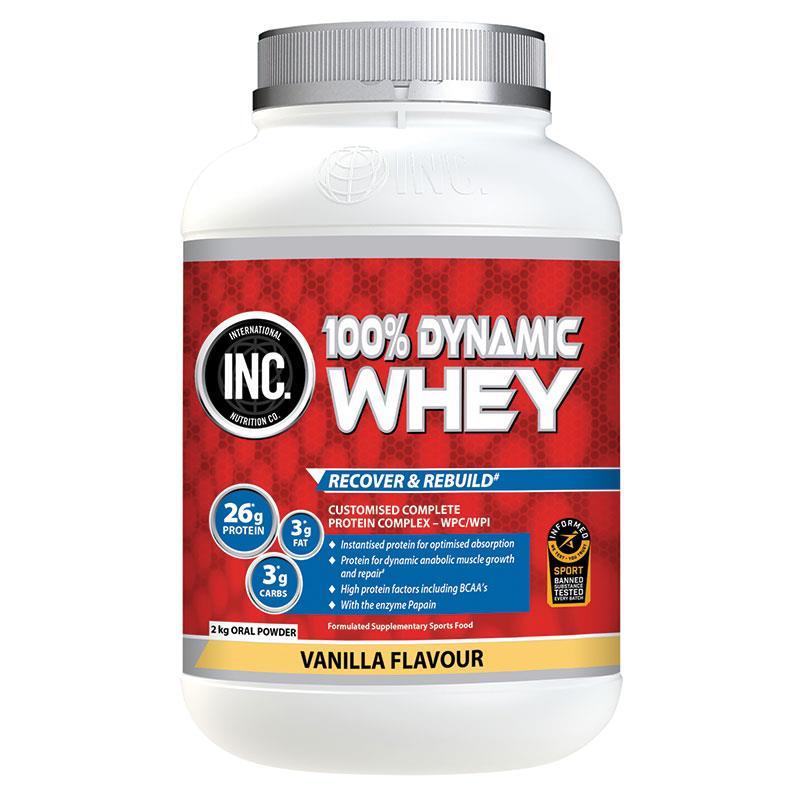 INC 100 Dynamic Whey Vanilla Flavour 2kg