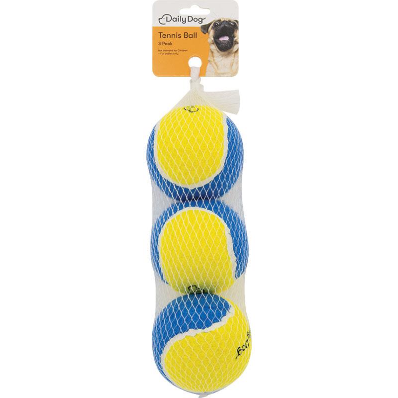 Daily Dog Toy Tennis Ball 3 Pack
