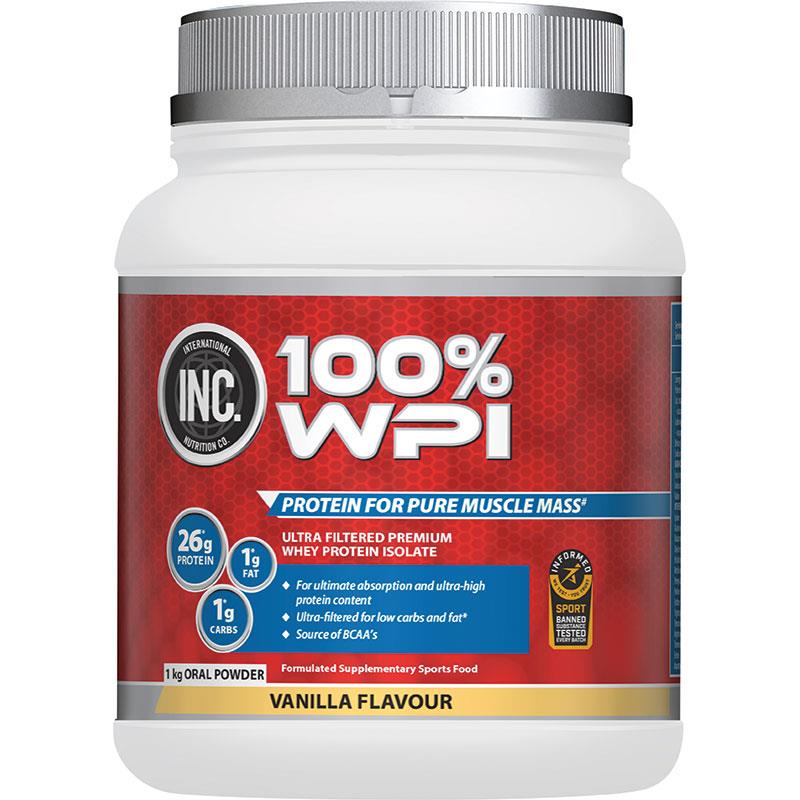 INC 100 WPI Vanilla Flavour 1kg
