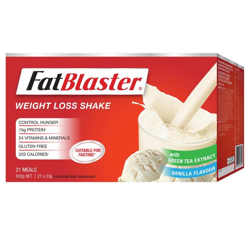 Naturopathica Fatblaster Weight Loss Shake Vanilla 21 x 33g Sachets Exclusive Size