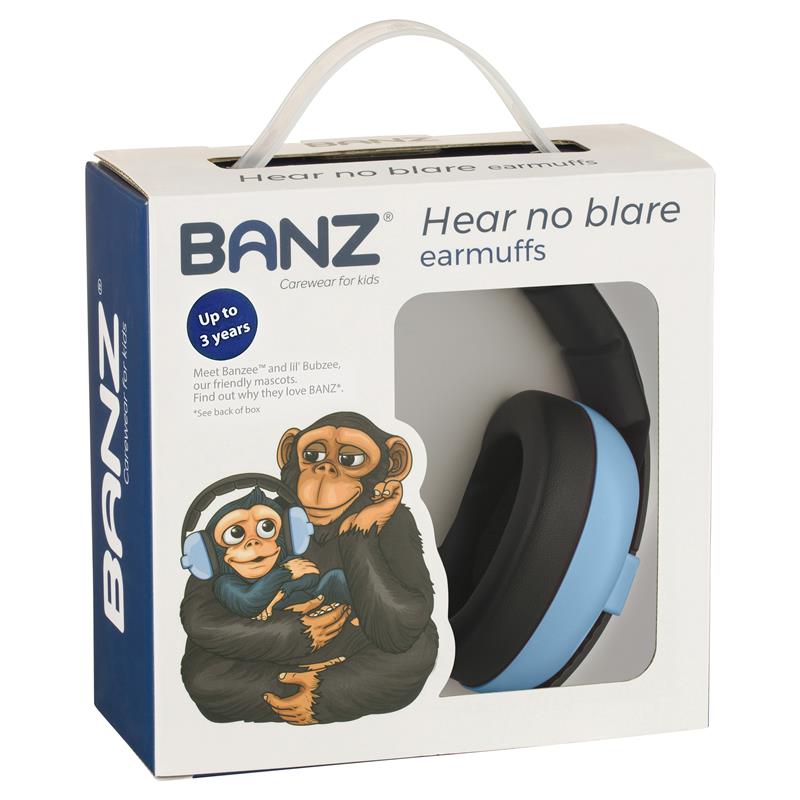 Banz Ear Muffs Mini 3+ Months to 2 Years Sky Blue