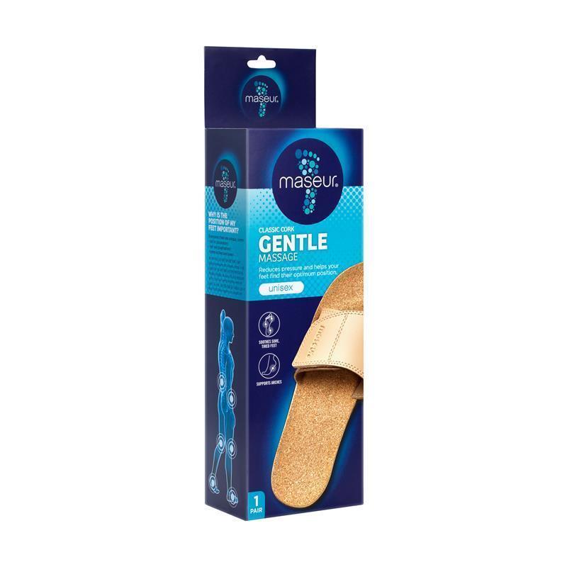 Maseur Gentle Massage Sandal Beige Size 4 Unisex