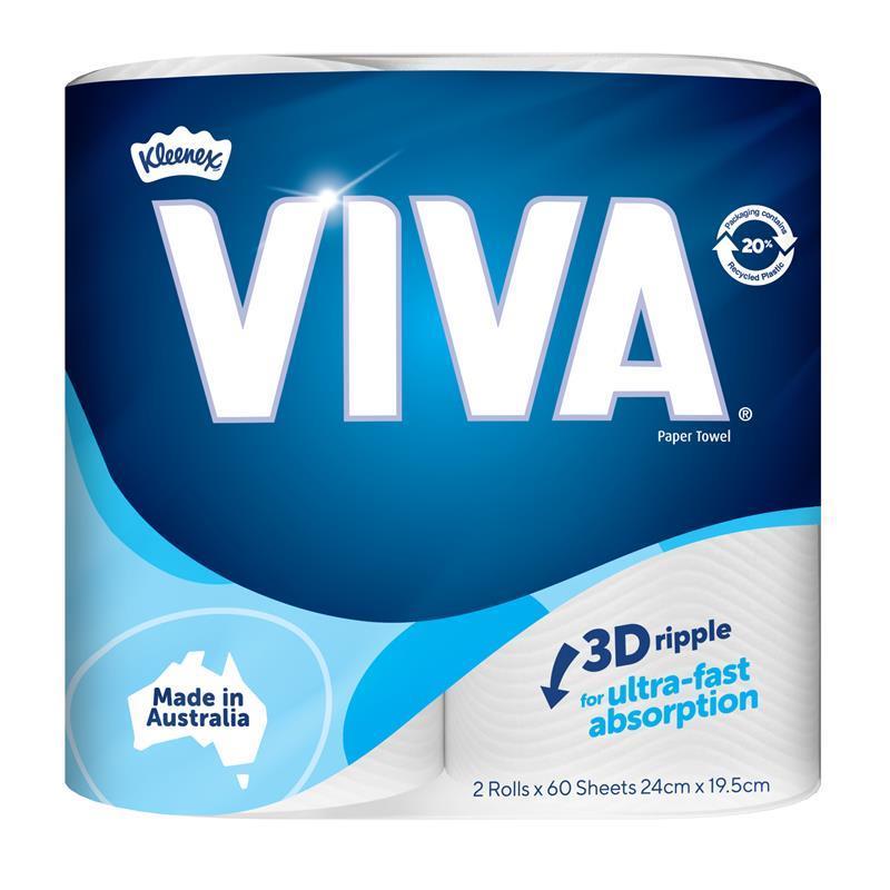 Kleenex Viva White Paper Towel 2 Pack