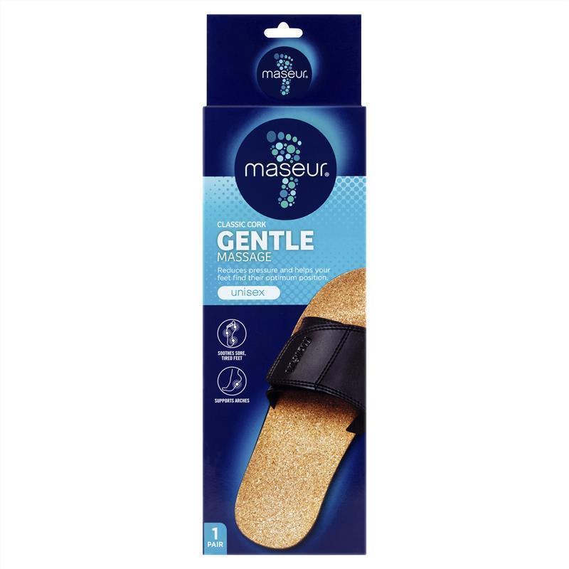 Maseur Gentle Massage Sandal Black Size 9 Unisex