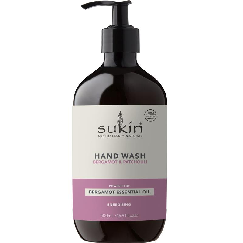 Sukin Cleansing Hand Wash Bergamot & Patchouli 500ml