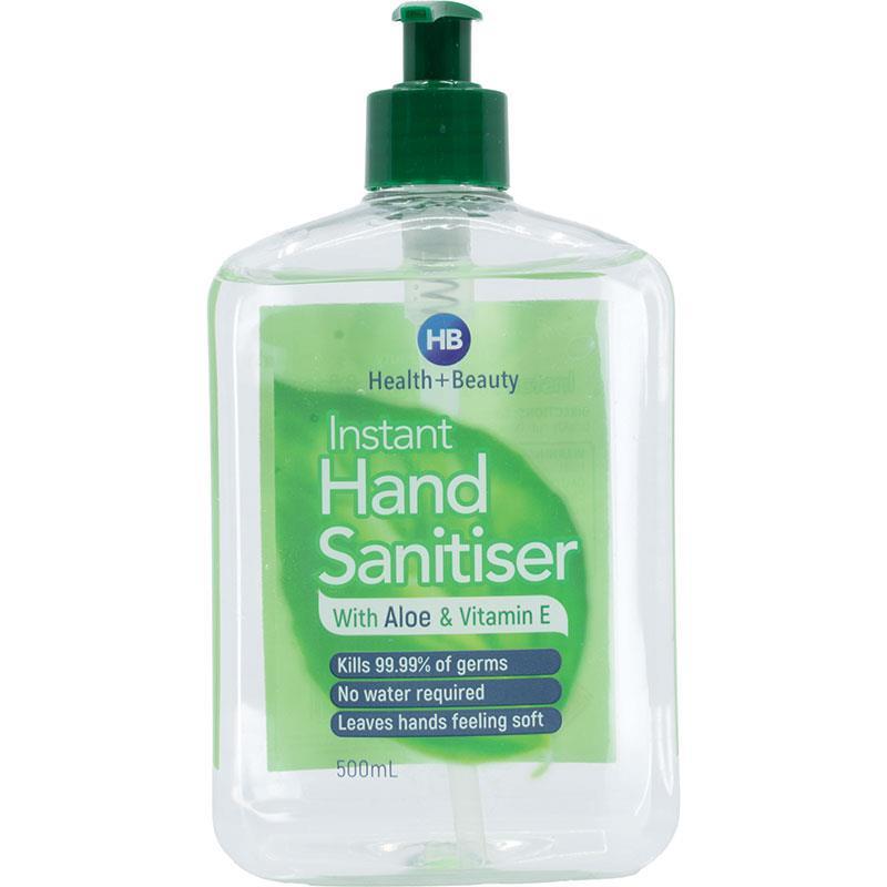Health & Beauty Hand Sanitiser 500mL