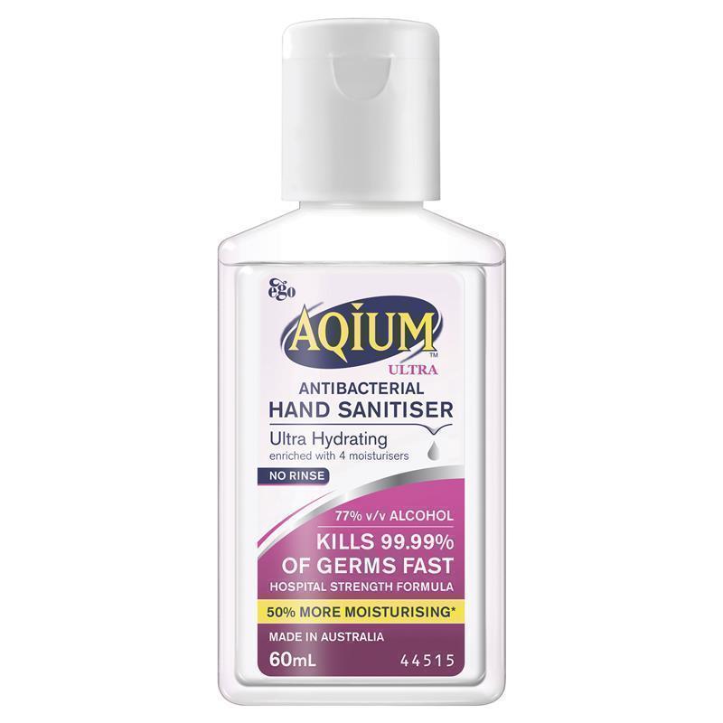 Aqium Antibacterial Hand Sanitiser Ultra 60Ml