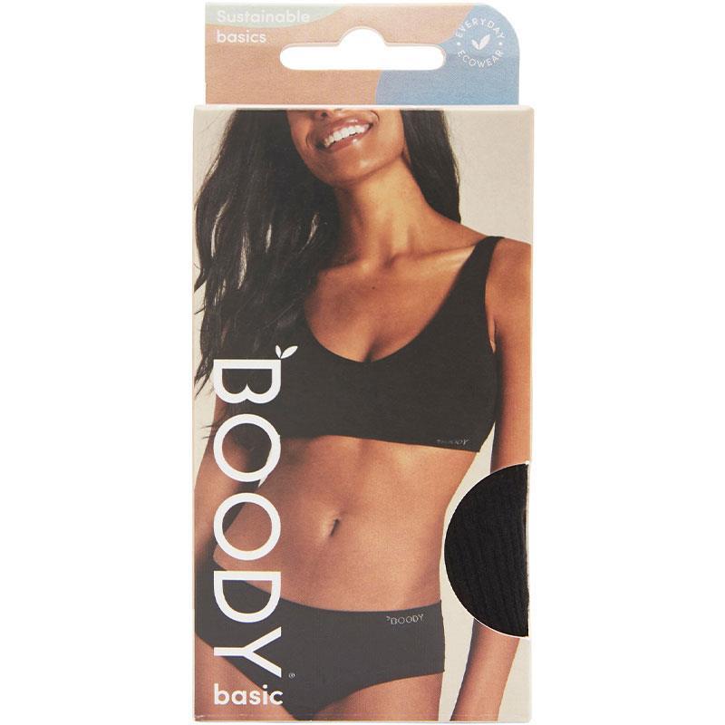 Boody Shaper Crop Bra Black Large