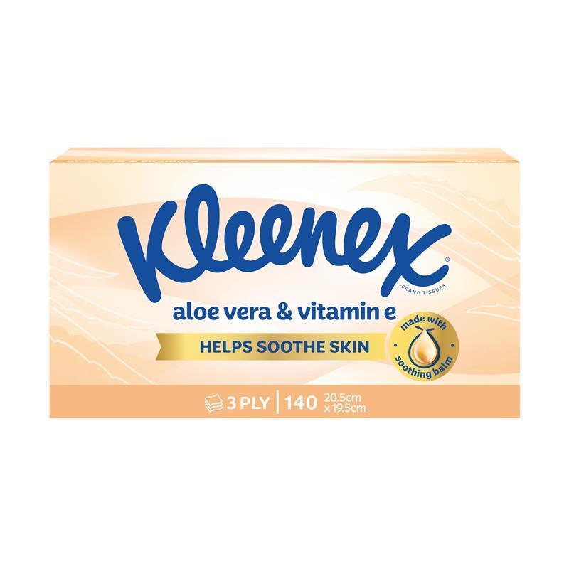 Kleenex Facial Tissues 140 Aloe Vera