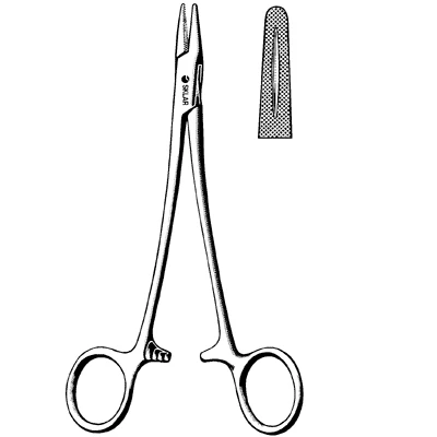 Sklar Mayo-Hegar Masson Needle Holder, Serrated