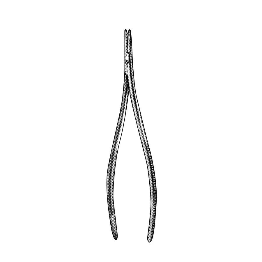 Sklar Toennis Needle Holder, Straight Serrated